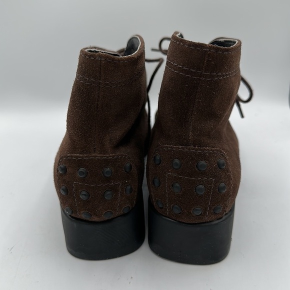 Talbots brown suede ankle booties, size 6AA - Picture 4 of 9